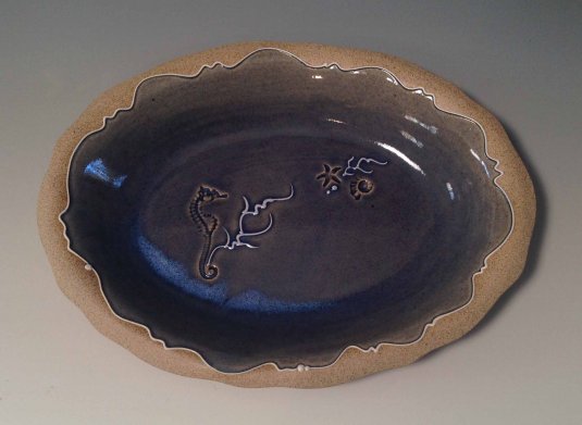 Seahorse Oval Dish
