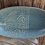 Wave oval dish